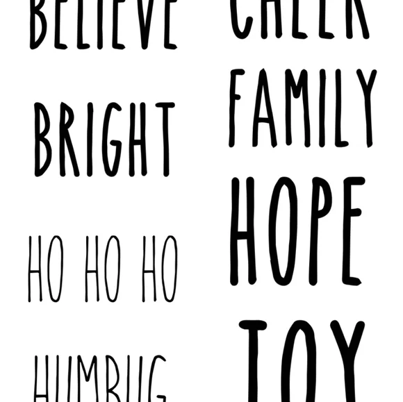 🎄 CLEARANCE 9in Rae Dunn Inspired Holiday Rolling Pins! - Picture 4 of 5